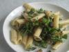 Penne with purple sprouting broccoli, anchovy and chilli
